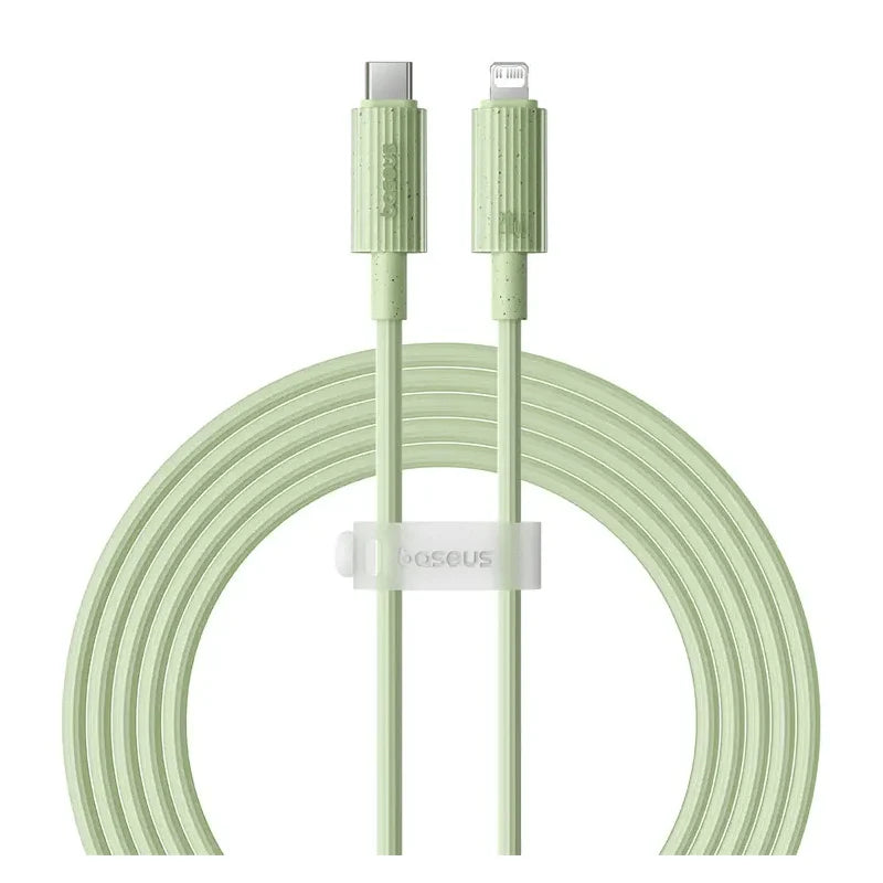 Baseus Habitat Series Fast Charging USB-C to Lightning Cable 2M - Natural Green