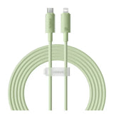 كابل شحن سريع من Baseus Habitat Series USB-C إلى Lightning بطول 2 متر - أخضر طبيعي