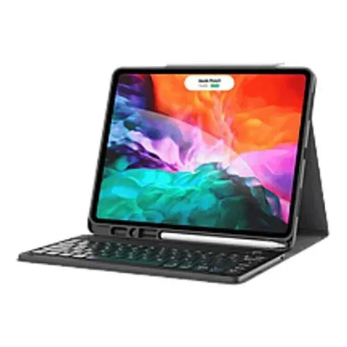 Green Premium Leather Case With Wireless Keybord(Arabic&English) for Ipad Pro11inch(2020) GNIPKYCS11ABK - Black