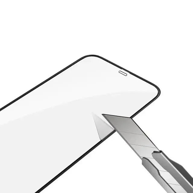 جرين - شاشة حماية زجاجية 3D سيليكون HD لآيفون 12 / 12 برو باللون الأخضر (6.1) ، GNI12613HDSICL