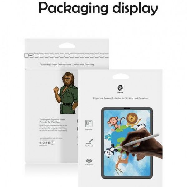 Green Paperlike Screen Protector For iPad 10.2 Inch 2019/2020 GNPGI102AGCL - Matt Clear