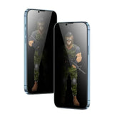Green 3D Privacy Pro Glass Screen Protector for iPhone 13 Pro Max - Black