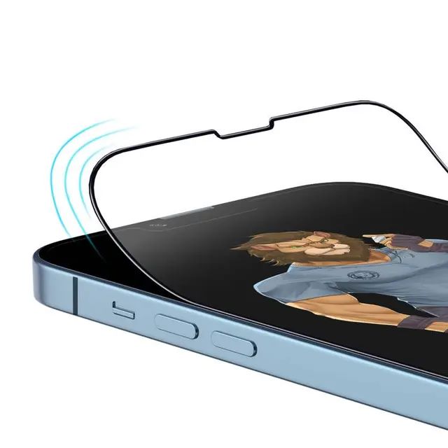 جرين - شاشة حماية زجاجية 3D 3D Armor Edge لهاتف ايفون 13 برو ماكس - شفاف