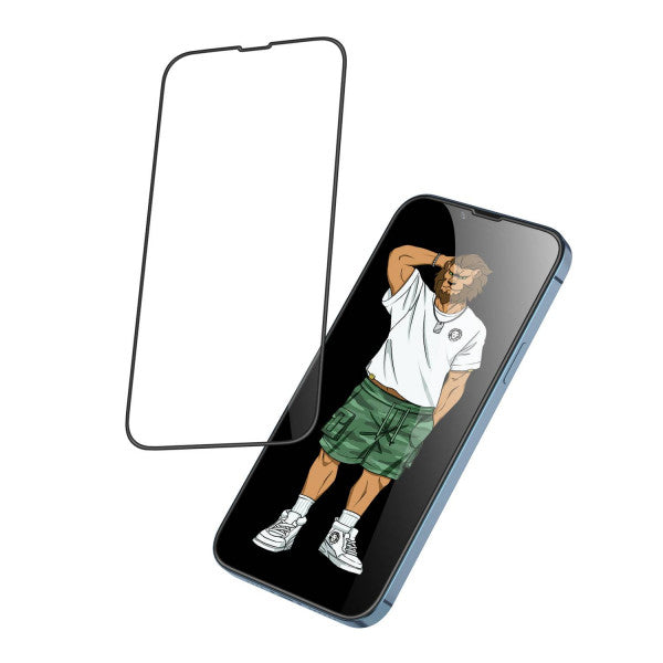 جرين - واقي شاشة زجاجي 3D Silicone+ لهاتف ايفون 13 برو ماكس 6.7  - شفاف