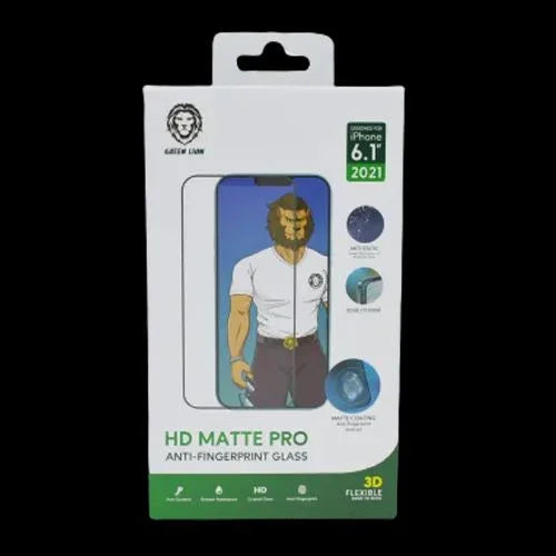جرين - واقي شاشة زجاجي 3D HD Matte Pro لآيفون 13 برو من جرين - شفاف