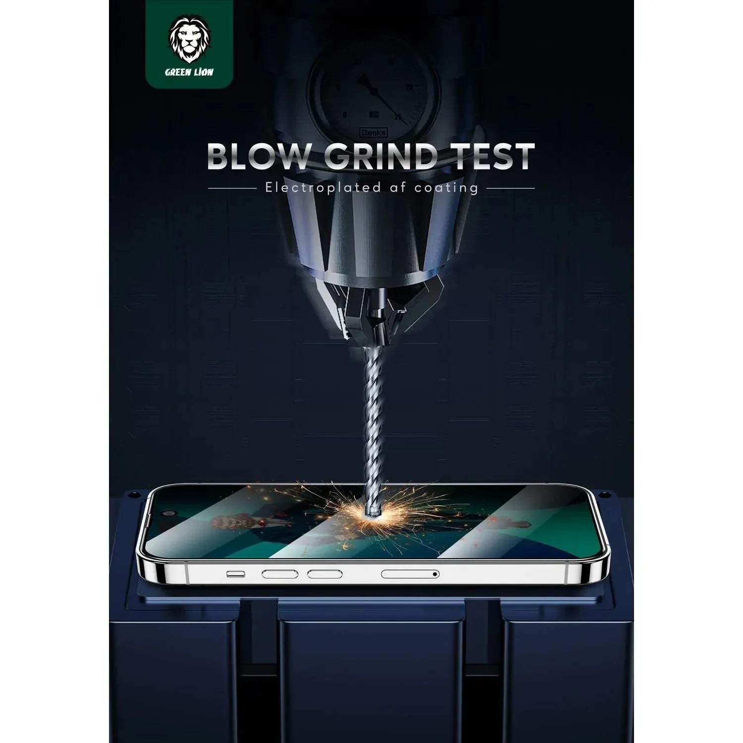 Green 3D Scratch Free Round Edge Glass Screen Protector iPhone 14 Pro GN3DSFCL14P - Edge/Clear