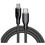 17920 | C2359 | Voltme Power Link Rugg Fast Charge Cable USB-C To USB-C 3A 60W | Rainbow Black