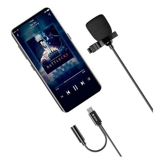 Devia Smart Series wired Microphone (Type-C)  354076 - Black