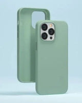 جراب سيليكون DEVIA NATURE SERIES لهاتف iPhone 14 MAX - أخضر فاتح