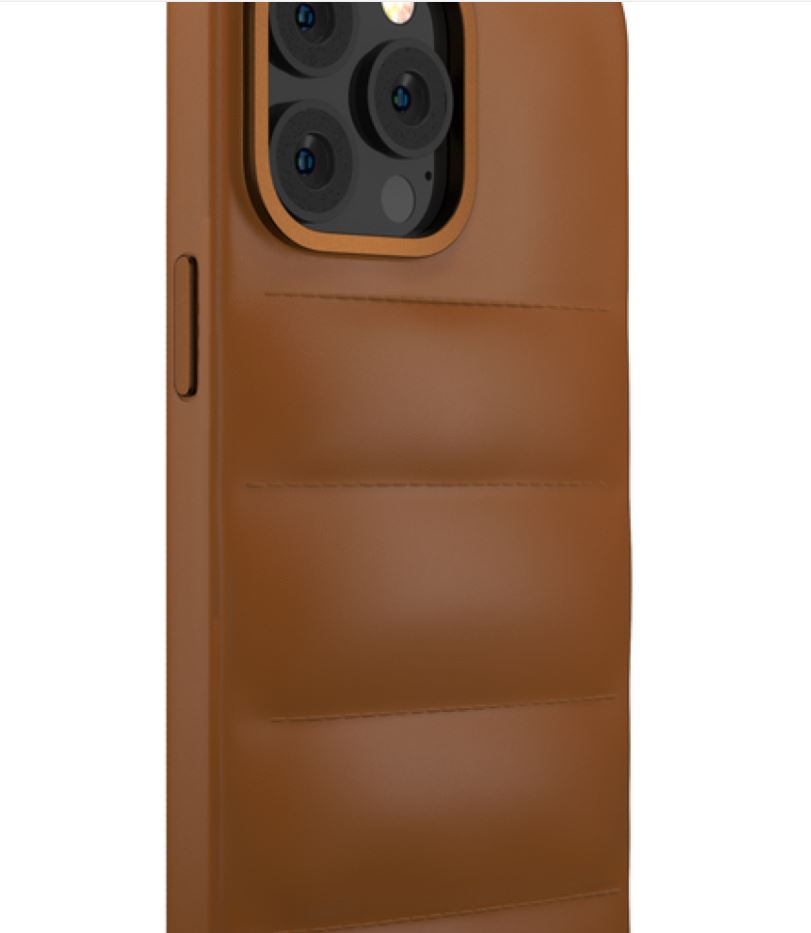 COMMA IPHONE 14 MAX SHOCKPROOF LEATHER CASE , BROWN