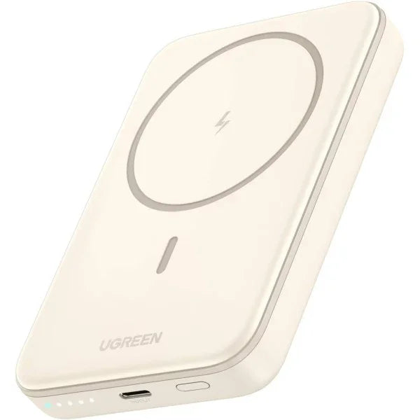 PB561 | UGREEN | باور بانك لاسلكي مغناطيسي PD-20W بقوة 15 واط، سعة 10000 مللي أمبير/ساعة، لون بيج PB561 | 25208