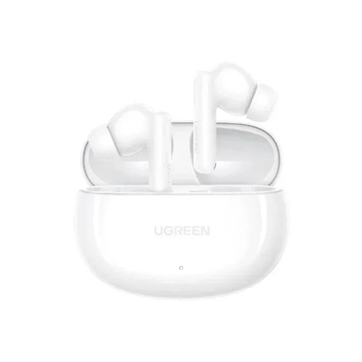 WS205 | UGREEN | HiTune T6s Hybrid Active Noise-Cancelling Earbuds White | 45585