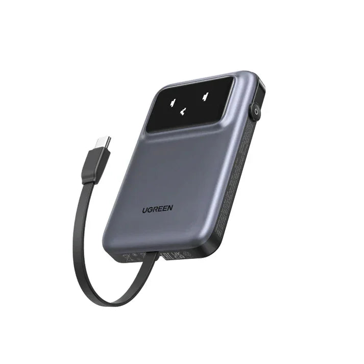 PB511 | UGREEN | 10000mAh Power Bank with Built-in Cable 15W | 35603B