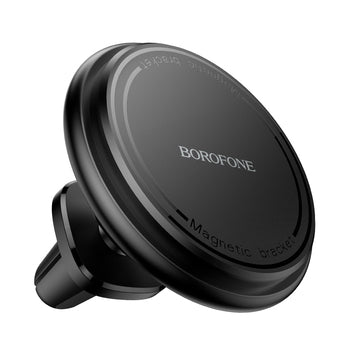 BH135 | Borofono Parker Ring Magnetic Car Holder | Air Outlet | Black