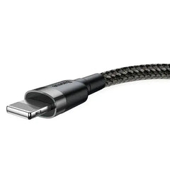Baseus cafule Cable USB For iP 2A 3m Gray+Black - GulfStore.com