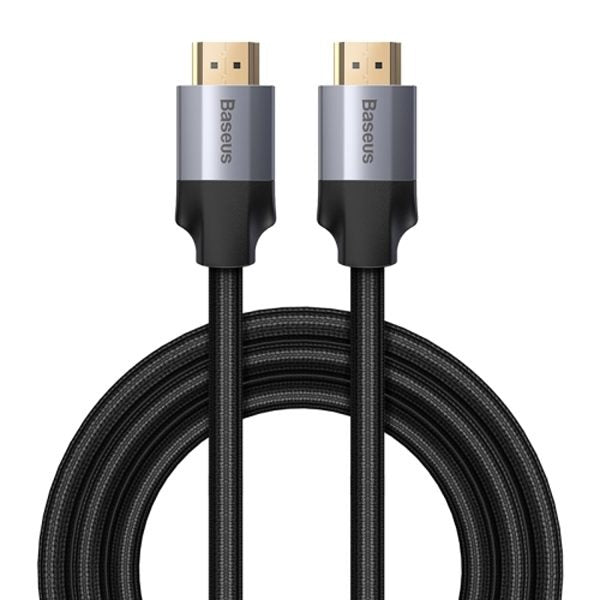 BASEUS ENJOYMENT SERIES 4KHD MALE TO 4KHD MALE ADAPTER CABLE-3M DARK GRAY
