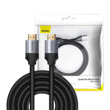 BASEUS | CAKSX-B0G | Enjoyment Series 4Khd Male To 4Khd Male Adapter Cable 3M | Dark Gray