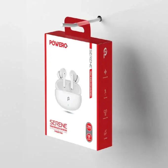 PowerO+ Serene True Wireless Earbuds - White - GulfStore.com