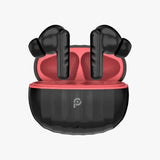 PowerO+ Stripes True Wireless Earbuds - Black & Red - GulfStore.com