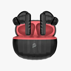 PowerO+ Stripes True Wireless Earbuds - Black & Red - GulfStore.com