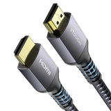 Powero+ Plus Visual 8K Braided HDMI Cable 2M - Gray