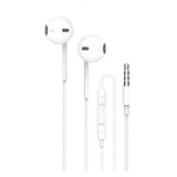 PR-WPSTEP35 , Powero+ Wave Pulse Wired Earphone Clear & Elegant 1.2M 3.55mm Earphone - White - GulfStore.com