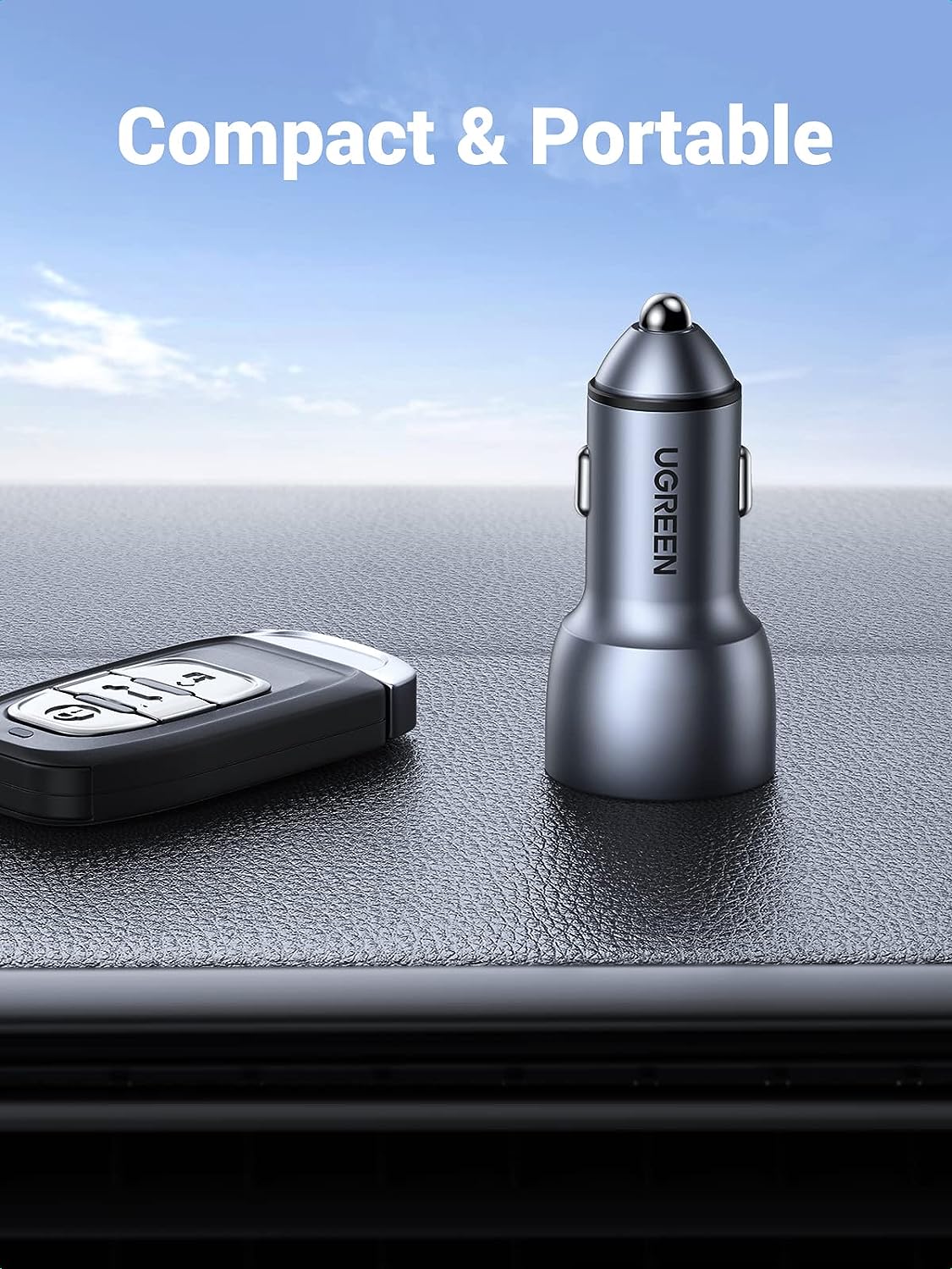 UGreen Car Charger 36W Dual USB QC 3.0
