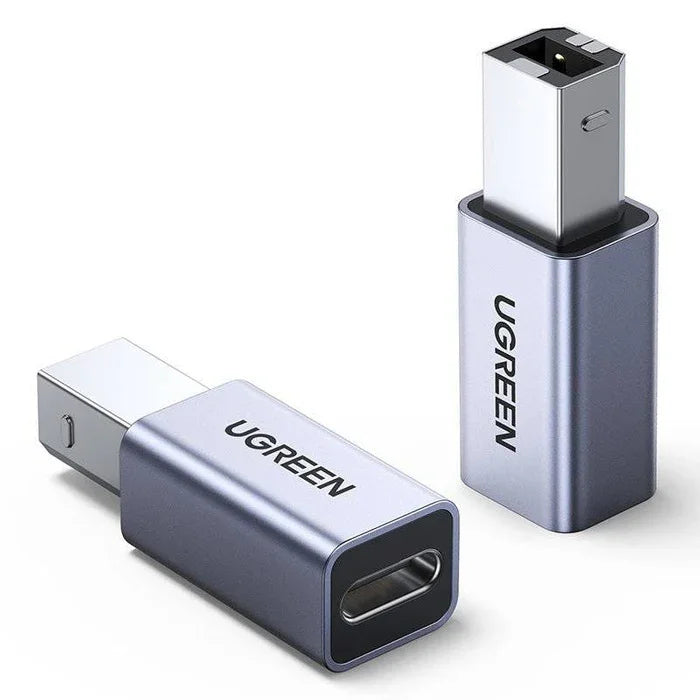 US382 | UGREEN | USB2.0 USB-C/F to USB2.0 B/M Adapter Aluminum Case US382 | 20120