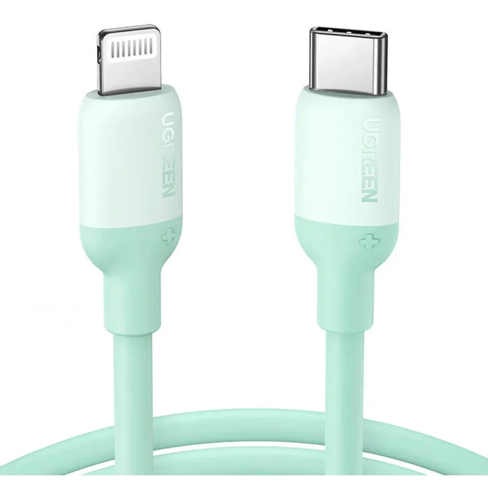 كابل شحن سريع من يوجرين USB Type C - أخضر فاتح