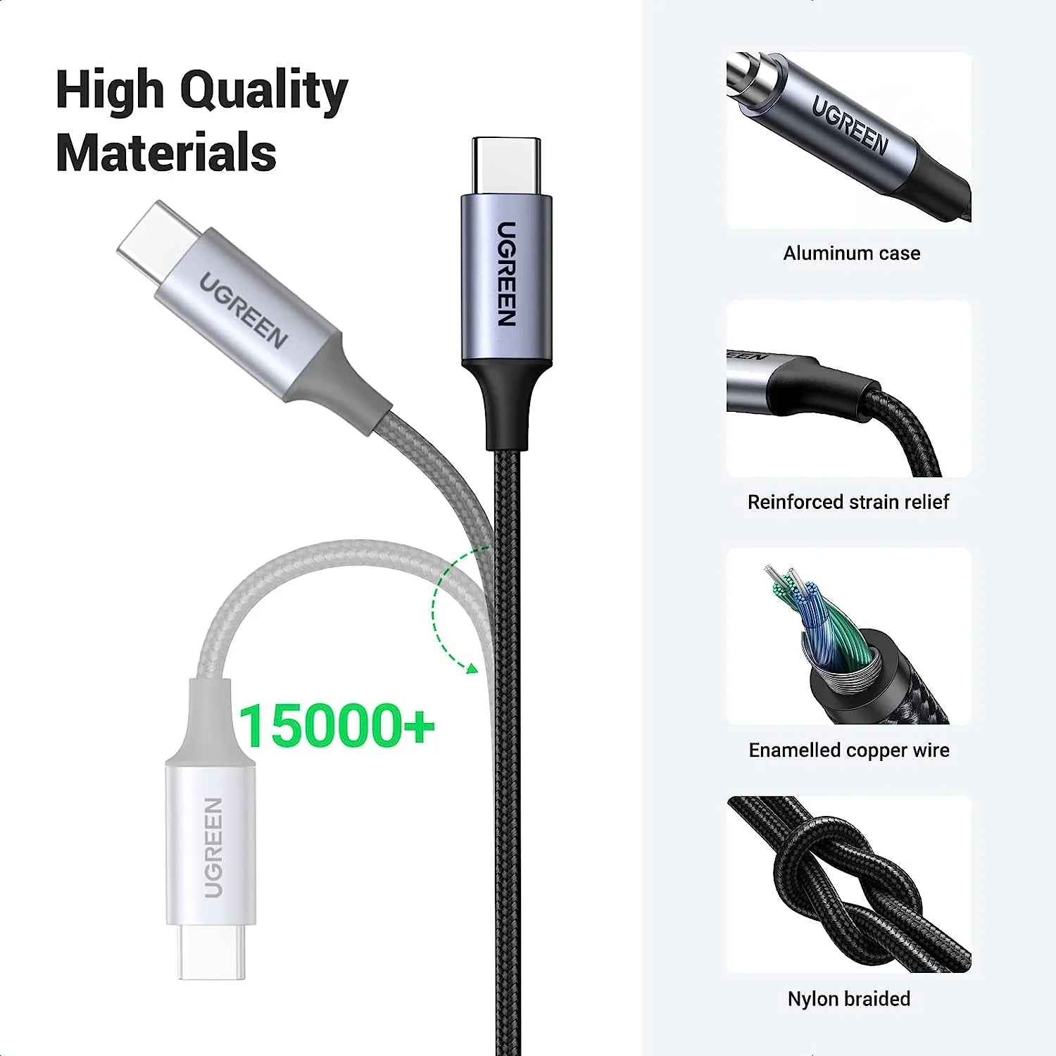 كابل ستيريو USB C إلى 3.5 مم من UGreen
