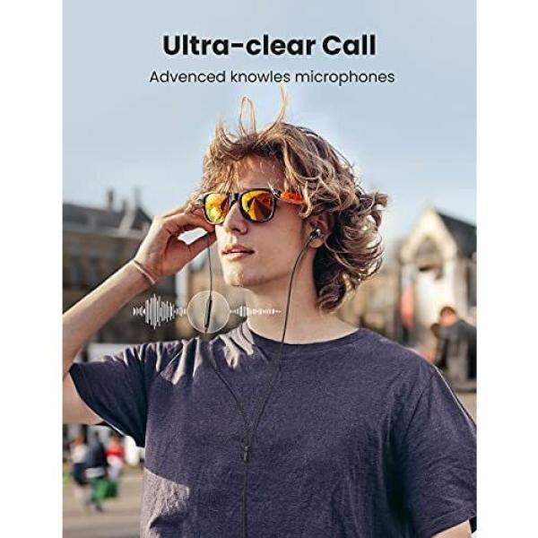 UGreen 3.5mm Earphones, Wired Earphones - Black - GulfStore.com
