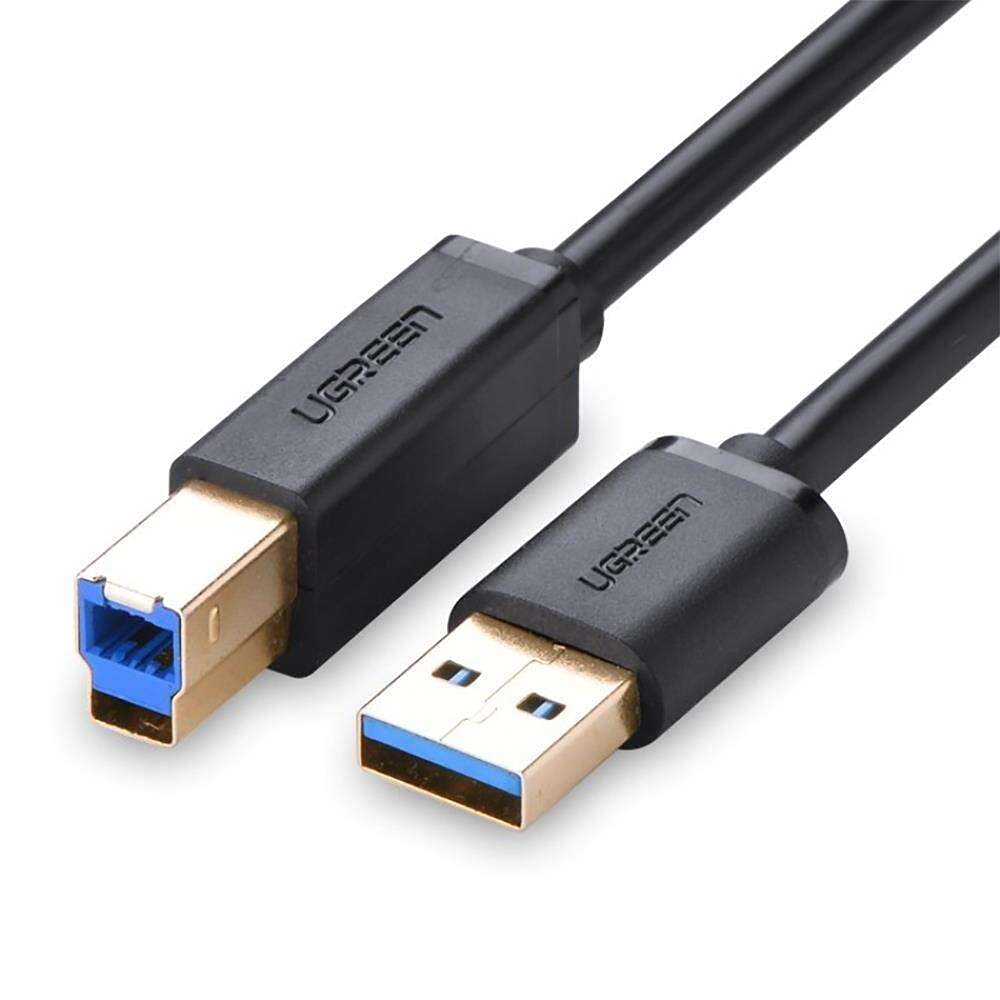 UGreen USB-A 3.0 & USB-B 3.0 Printer Cable 1m - Black