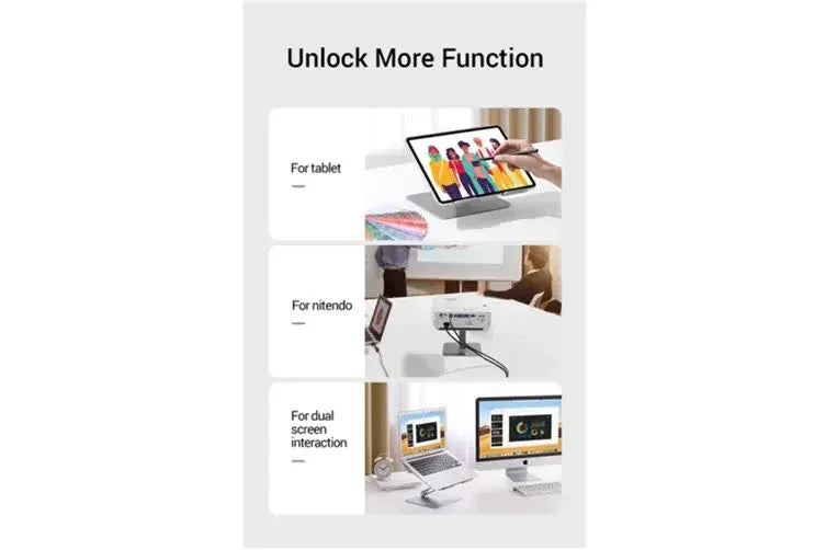 UGreen Laptop Stand Ergonomic Height Angle Adjustable  - Silver