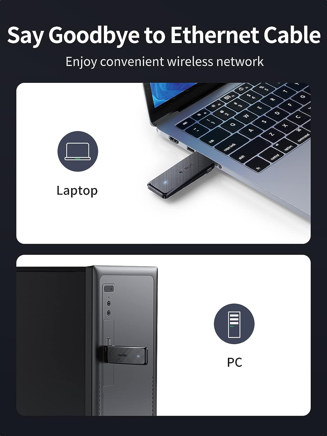 UGreen AC1300 USB WiFi Adapter