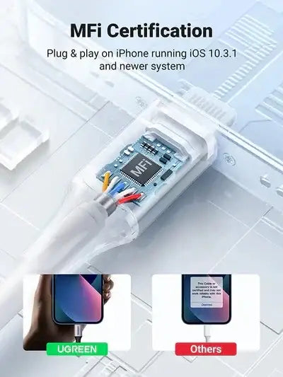 UGREEN Lightning to 3.5mm Male Aux Cable - GulfStore.com