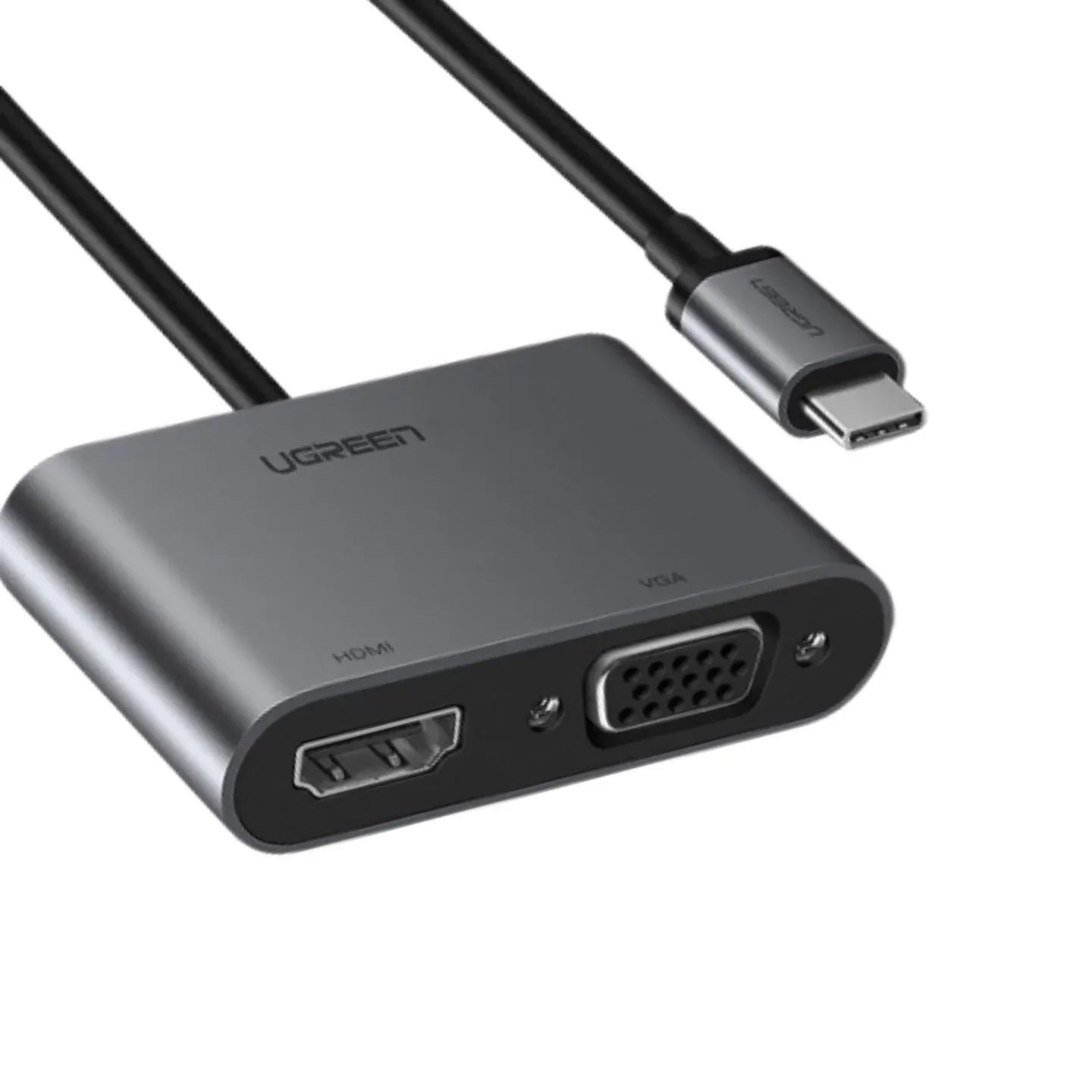 Ugreen USB-C To HDMI + VGA Adapter With Pd (Space Gray)