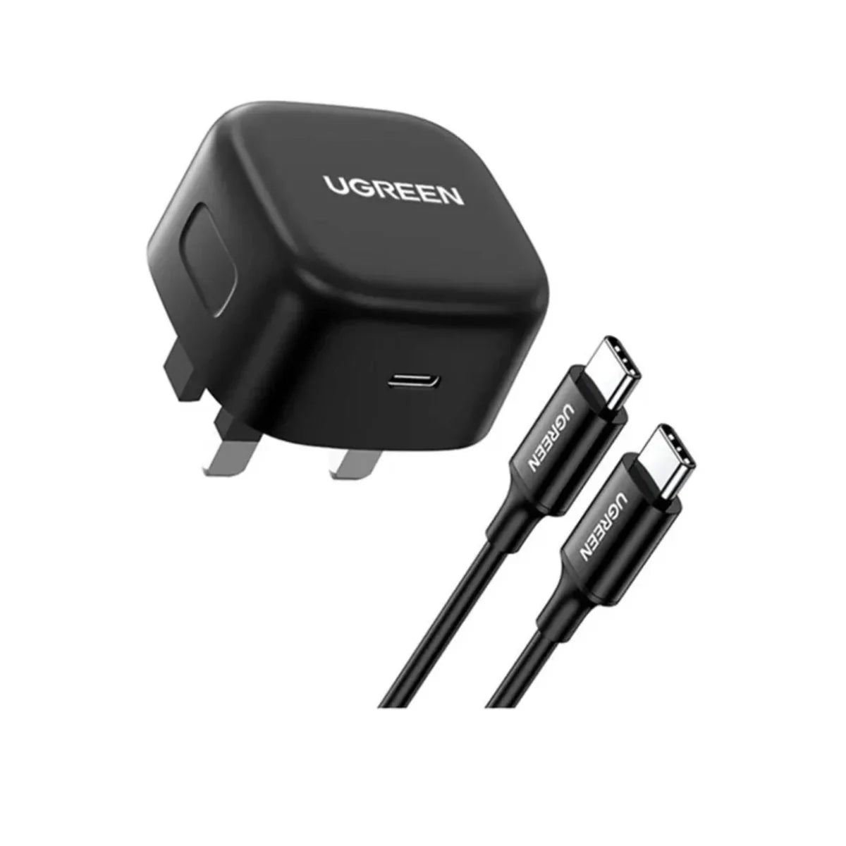شاحن يوجرين فائق السرعة PD 25 واط مع كابل USB C بطول 2 متر - CD-250