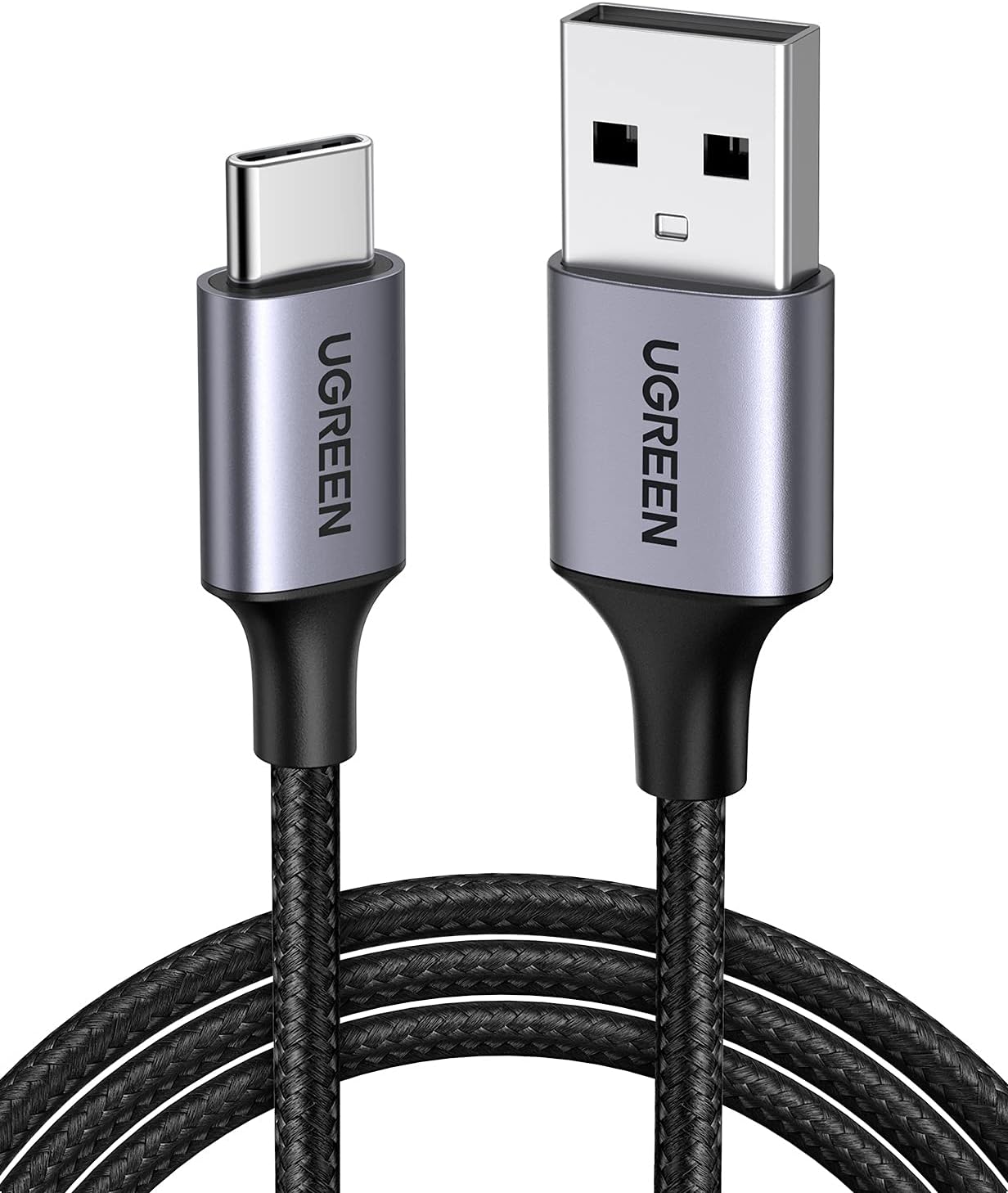 UGreen USB-A To Type-C Cable Nylon Braided 2m - Black