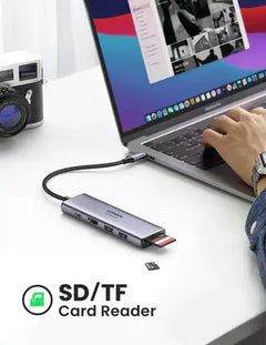 Ugreen 6-In-1 USB C To USB Hubs - Grey - GulfStore.com