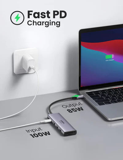 Ugreen 6-In-1 USB C To USB Hubs - Grey