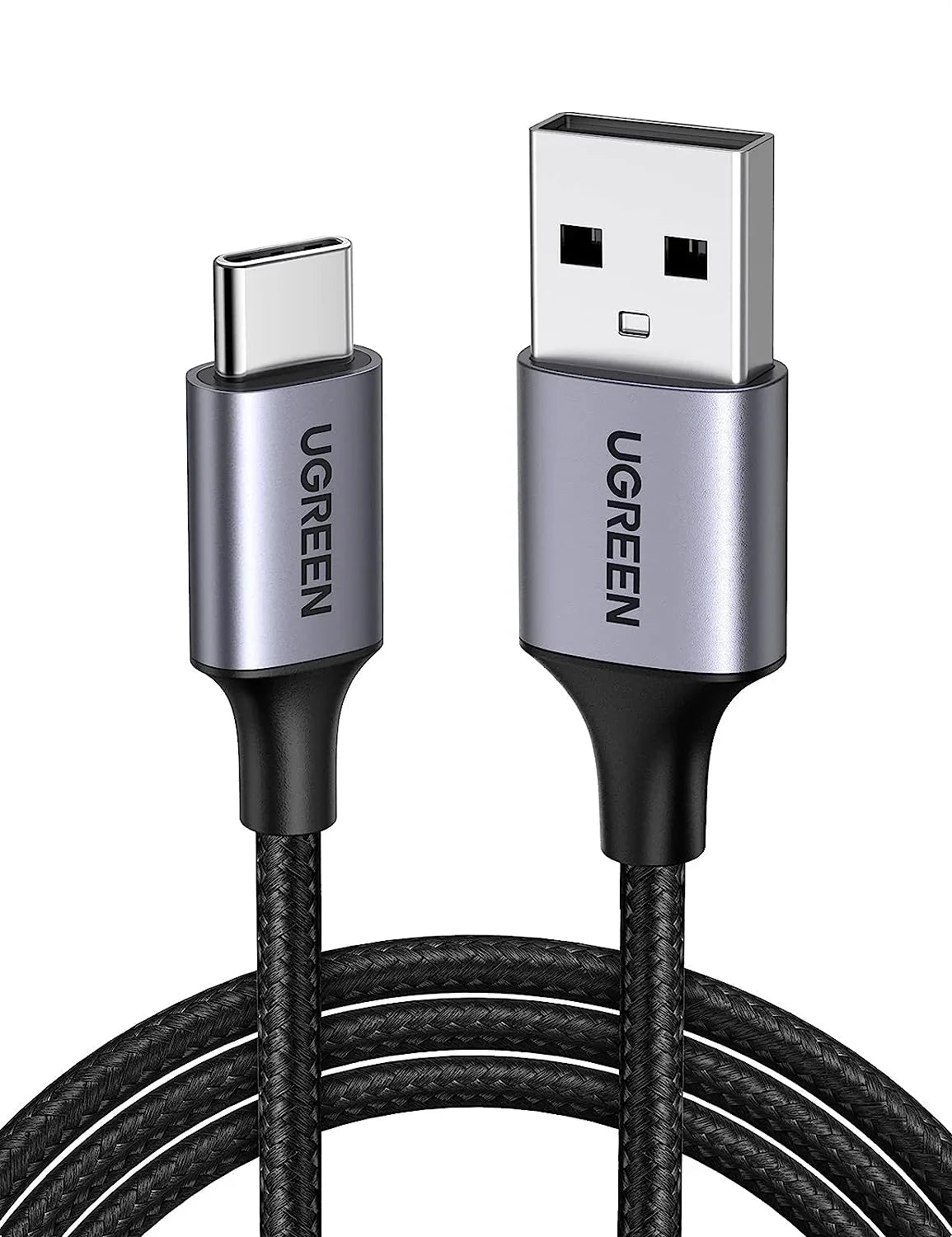 كابل يوجرين USB-A إلى Type-C بطول 3 متر - أسود