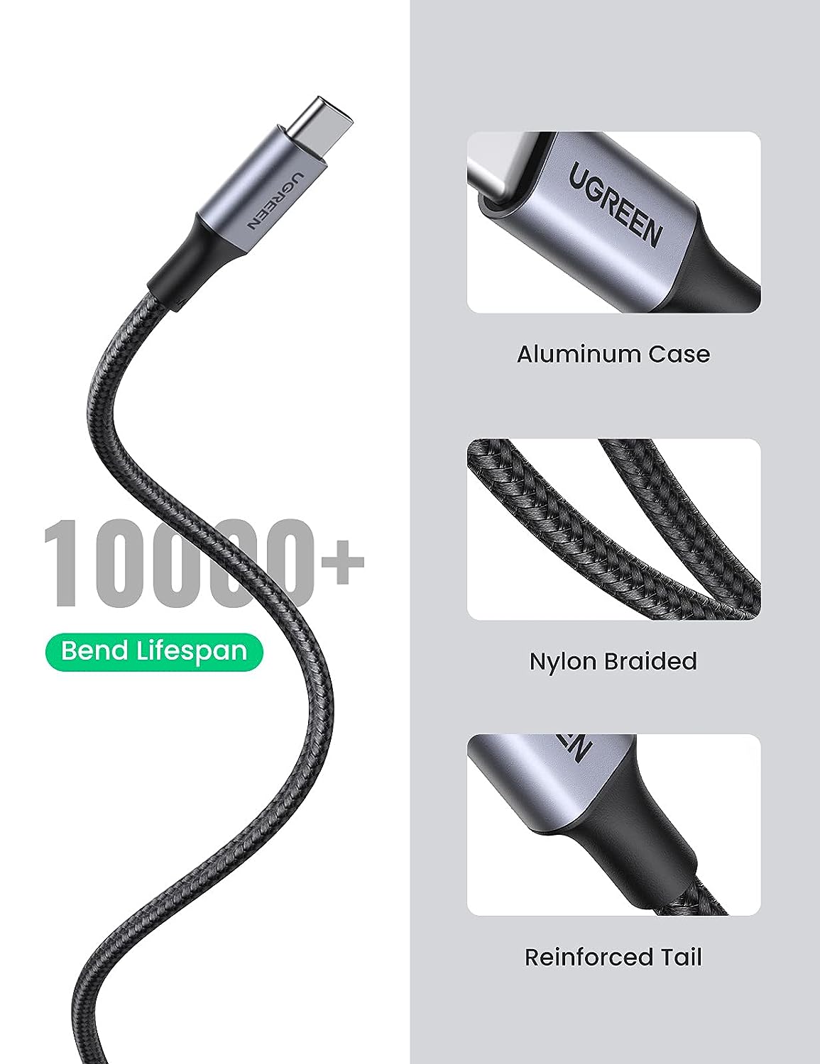 UGreen USB-A To Type-C Cable 3m - Black