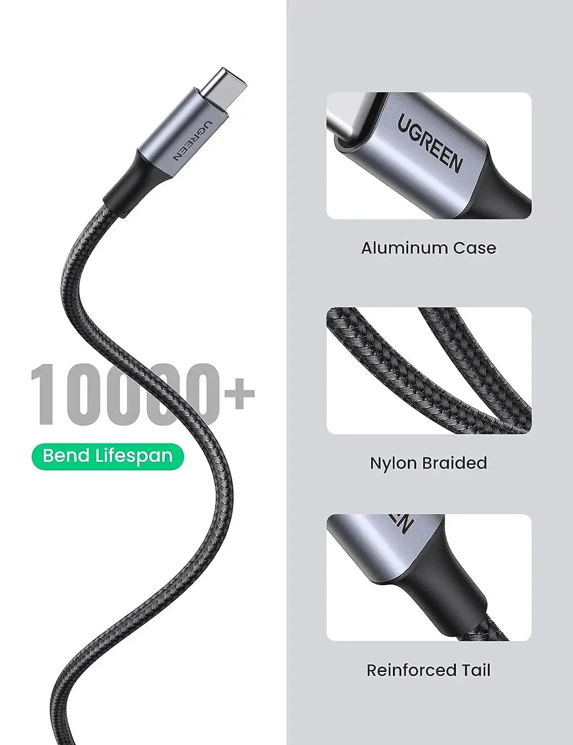 UGreen USB-A To Type-C Cable 3m - Black - GulfStore.com