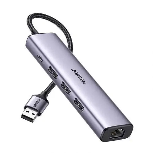 UGreen 5IN1 USB-A 3X USB 3.0 + RJ45 + USB-C ADAPTERRE - GulfStore.com