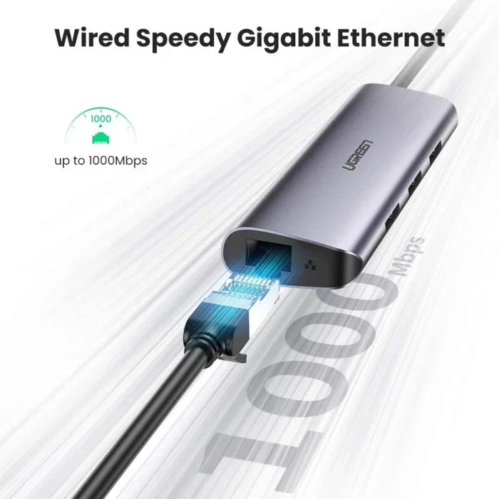 محول متعدد الوظائف من يوجرين بمنفذ USB من النوع C