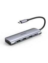 محول USB C PD 6 في 1 من UGreen مع منفذ HDMI بدقة 4K 