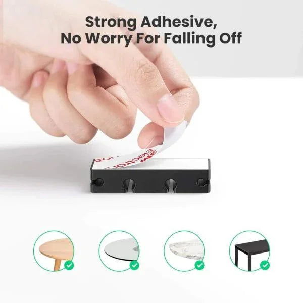 UGreen 6 Slots Silicon Cable Management Organizer (3+1 combination)