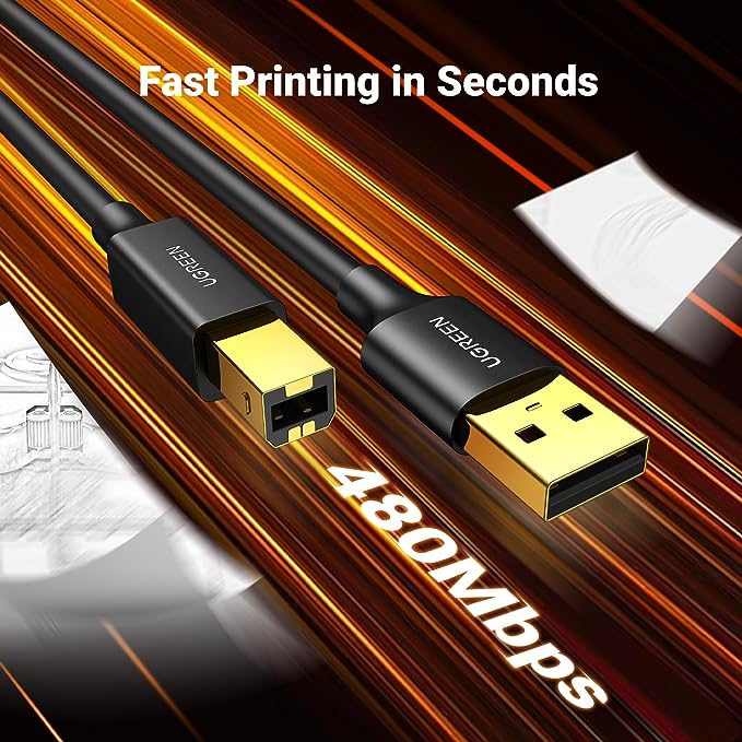 Ugreen USB 2.0 Printer Cable – 3M