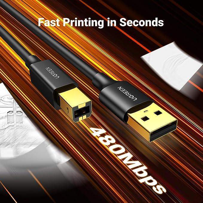 Ugreen USB 2.0 Printer Cable 3M - GulfStore.com