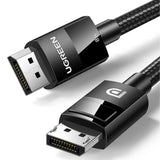 UGREEN DP 1.4 Male to Male Plastic Case Braided Cable - 2 Meter / Black - GulfStore.com